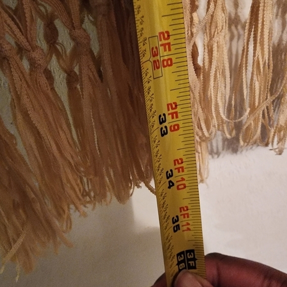 Lilly Pulitzer Tatum Long Fringe Hem Shimmer Open Cardigan Size S - Picture 11 of 13